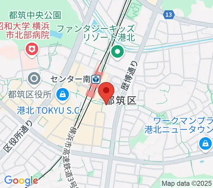 音楽サロンAriaの地図
