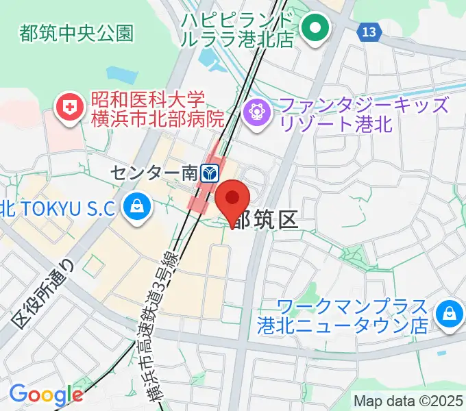 音楽サロンAriaの地図