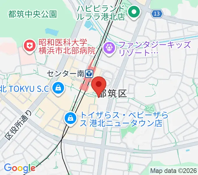 音楽サロンAriaの地図