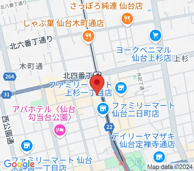 スタジオソルファの地図