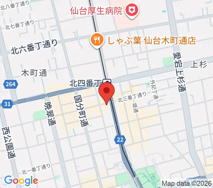 スタジオソルファの地図