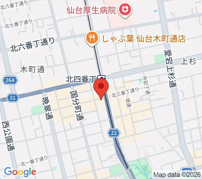 スタジオソルファの地図