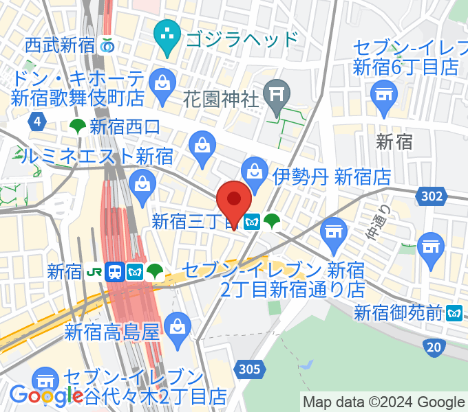 新宿アイミュージックバーの場所