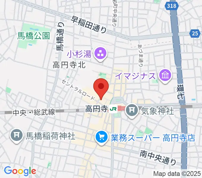 高円寺トラゲットの地図