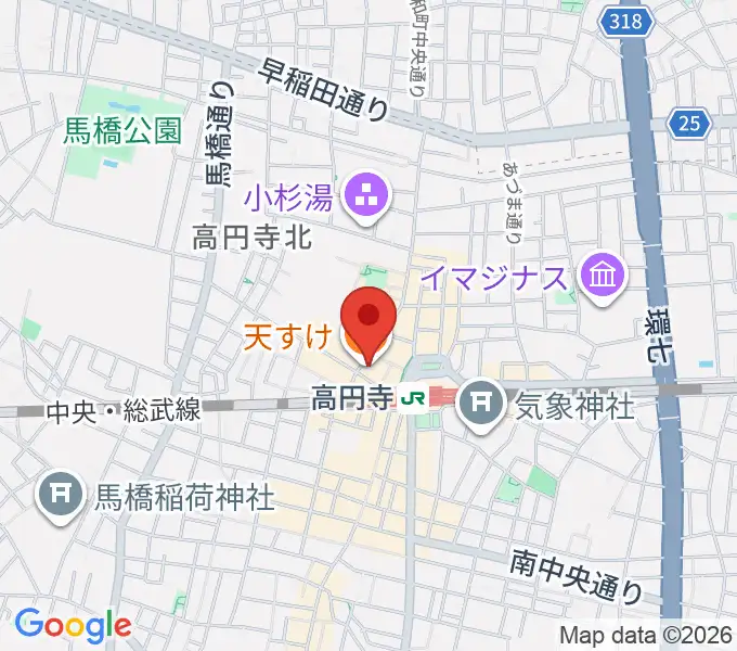 高円寺トラゲットの地図