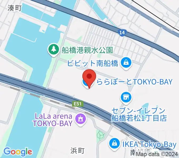 伊藤楽器 ららぽーとTOKYO-BAY店の地図