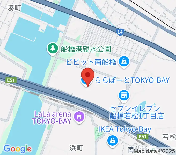 伊藤楽器 ららぽーとTOKYO-BAY店の地図