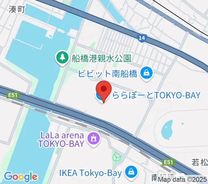 伊藤楽器 ららぽーとTOKYO-BAY店の地図