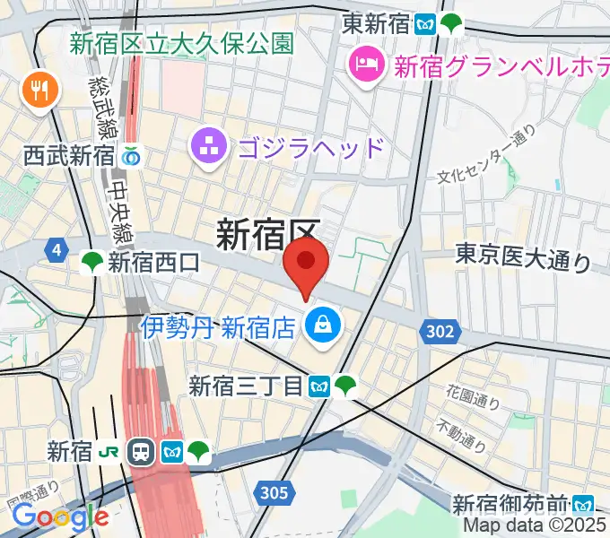 新宿ガルロチの地図