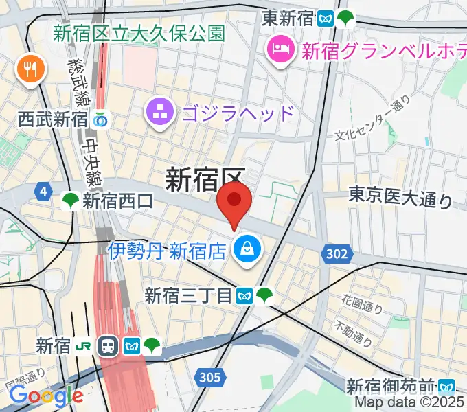 新宿ガルロチの地図