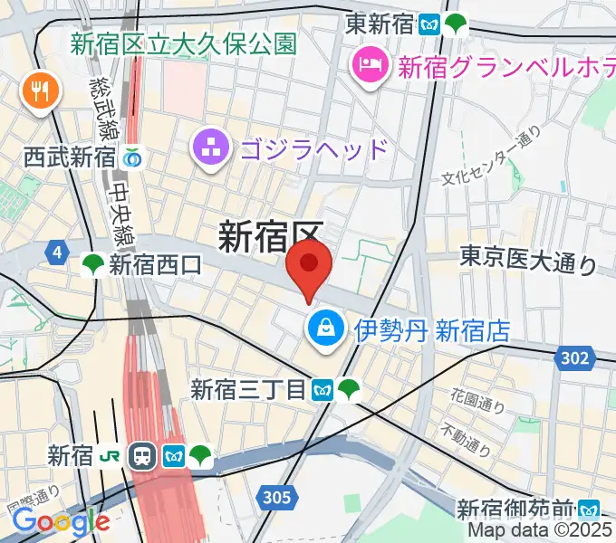 新宿ガルロチの地図