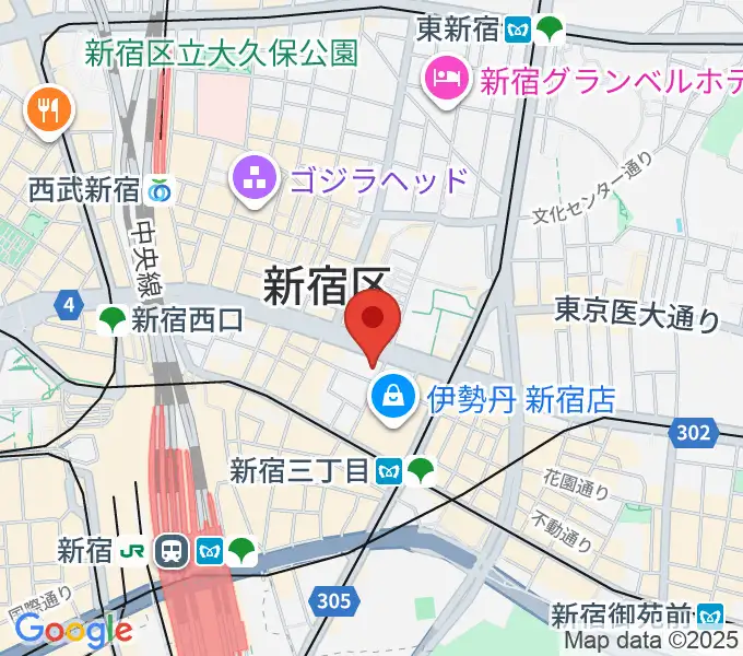 新宿ガルロチの地図