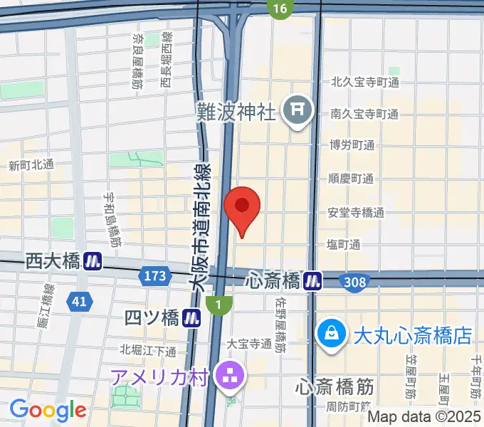 FUN HOUSEの地図