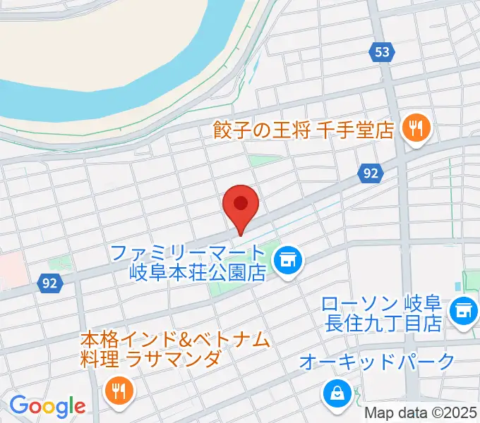 岐阜アフターダークの地図