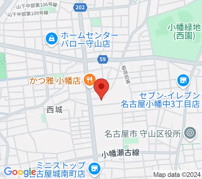 OTTO REAR（オットリーヤギター）の地図