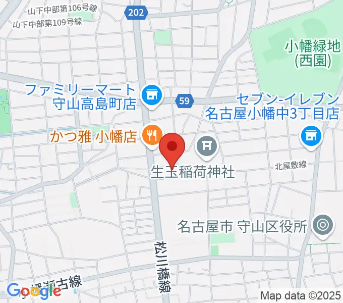 OTTO REAR（オットリーヤギター）の地図
