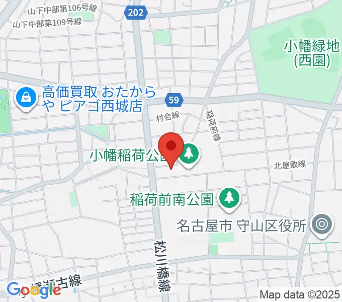 オットリーヤナカザワの地図