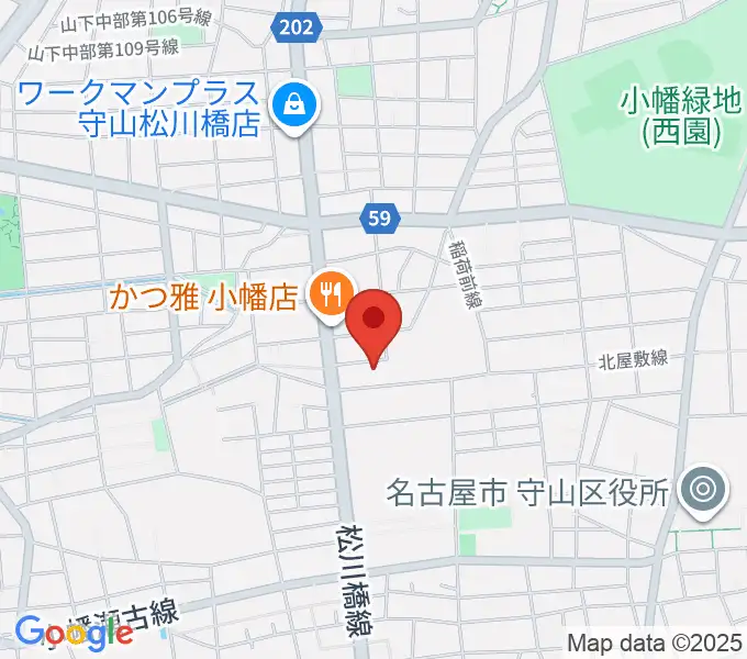 オットリーヤナカザワの地図