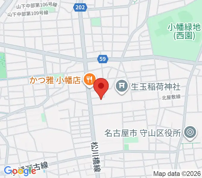 オットリーヤナカザワの地図