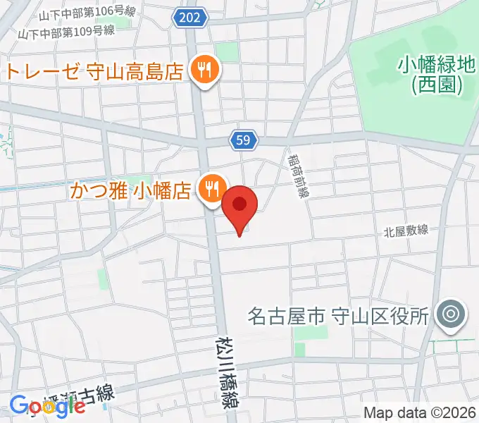 オットリーヤナカザワの地図