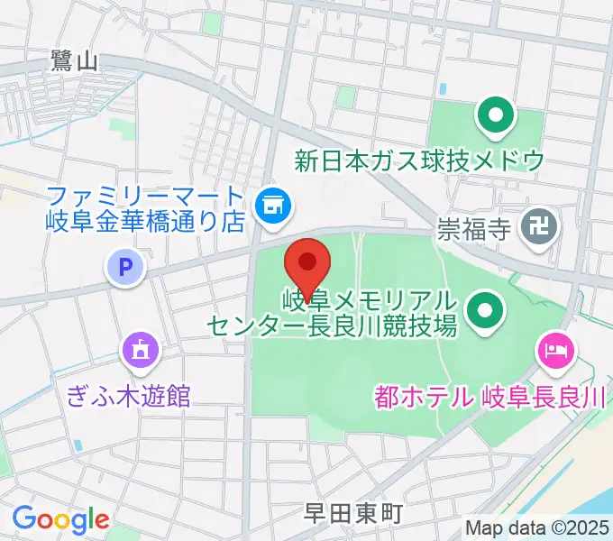 岐阜メモリアルセンターで愛ドームの地図