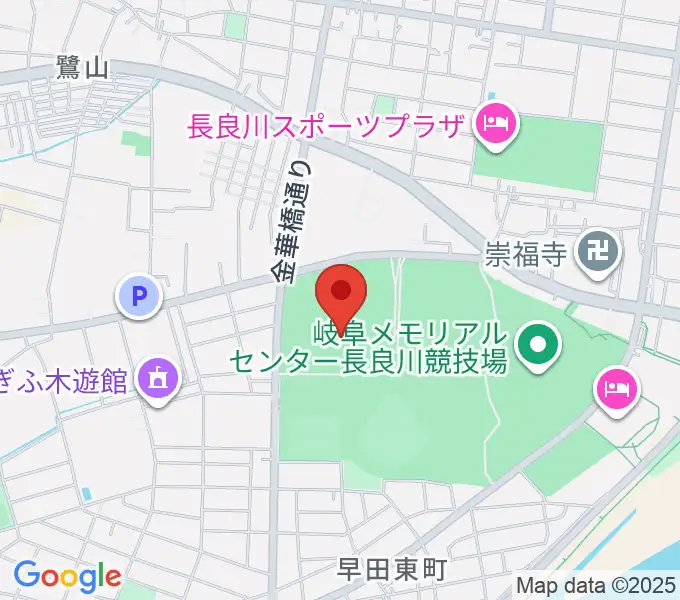 岐阜メモリアルセンターで愛ドームの地図