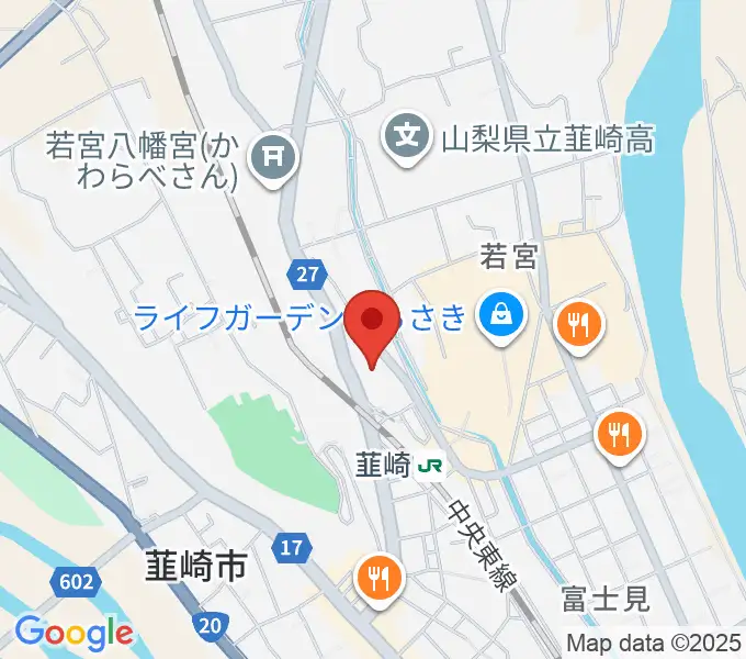 韮崎市民交流センターニコリの地図