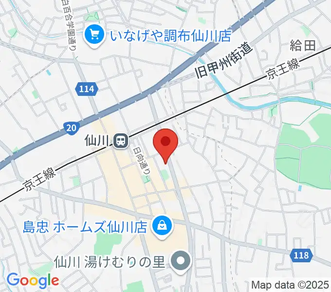 調布市せんがわ劇場の地図