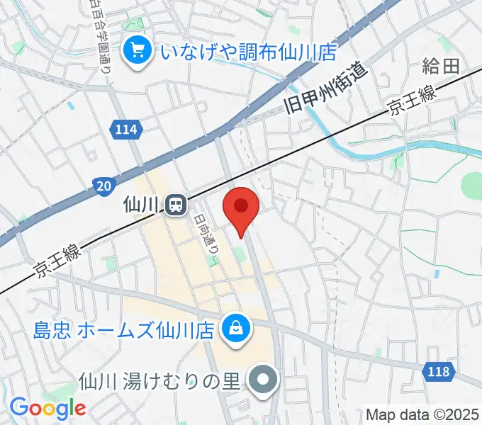 調布市せんがわ劇場の地図