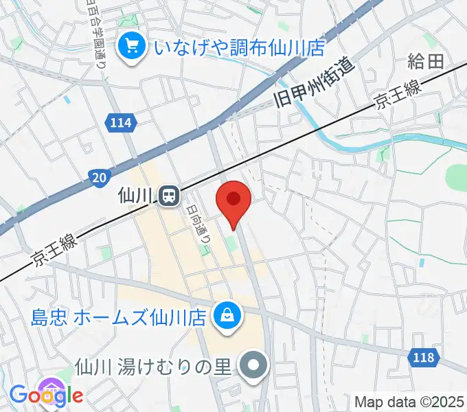 調布市せんがわ劇場の地図