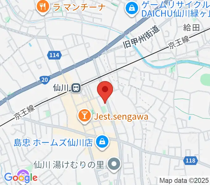 調布市せんがわ劇場の地図