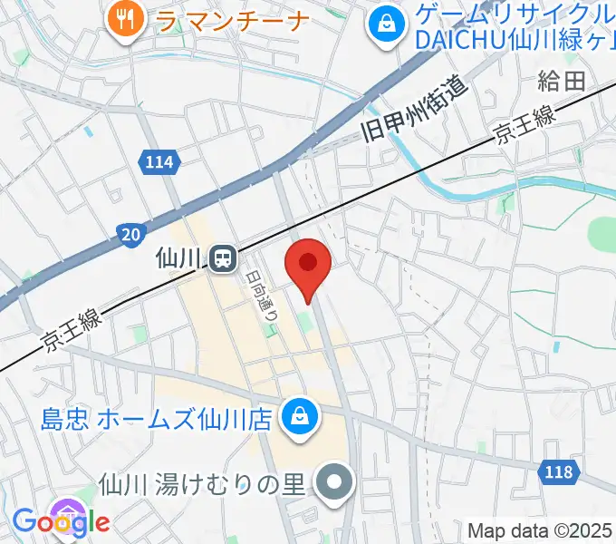 調布市せんがわ劇場の地図