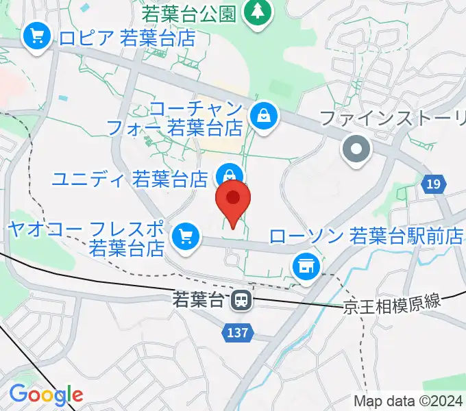 稲城市立iプラザの地図