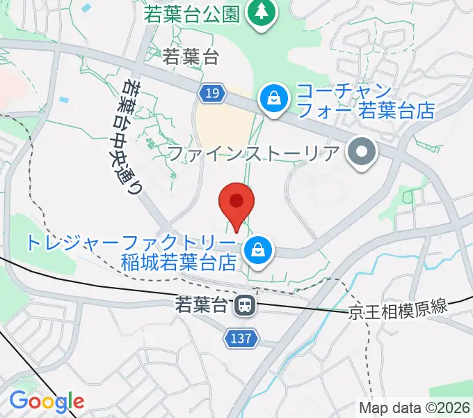 稲城市立iプラザの地図