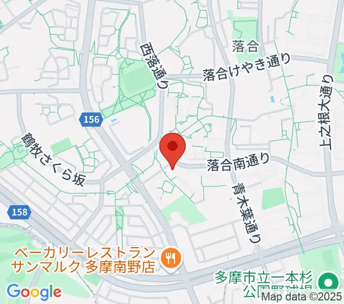 多摩市トムハウスの地図