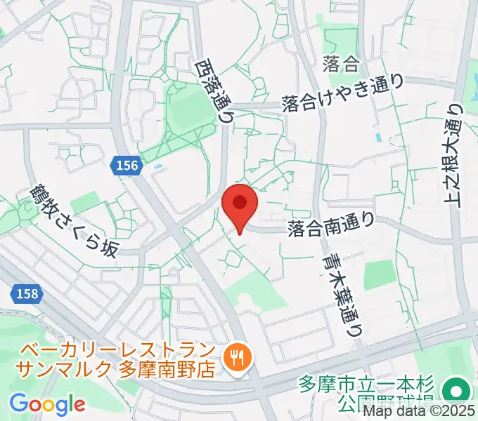 多摩市トムハウスの地図