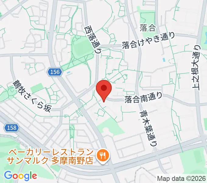 多摩市トムハウスの地図