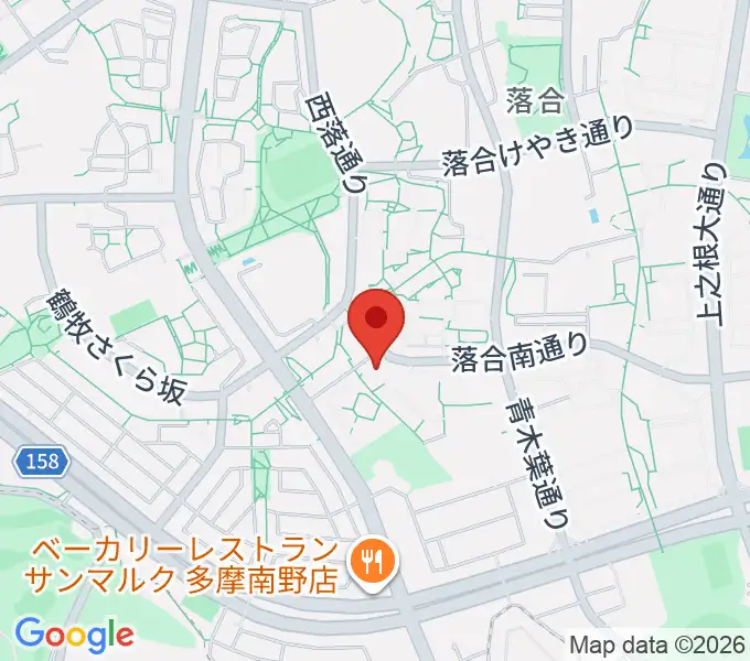 多摩市トムハウスの地図