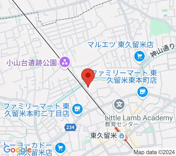 成美教育文化会館の地図