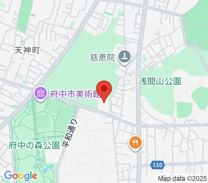 府中市生涯学習センターの地図