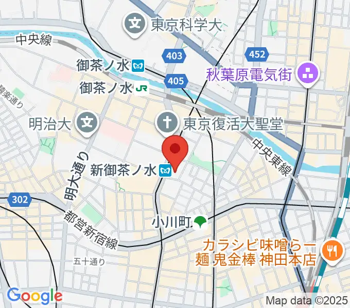 全電通労働会館の地図