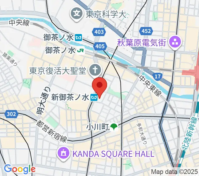全電通労働会館の地図