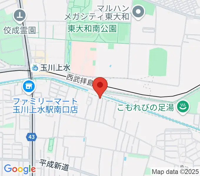ロバハウスの地図