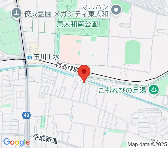 ロバハウスの地図
