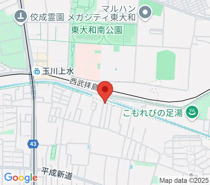 ロバハウスの地図