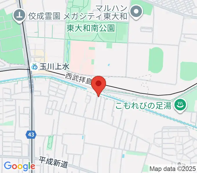 ロバハウスの地図