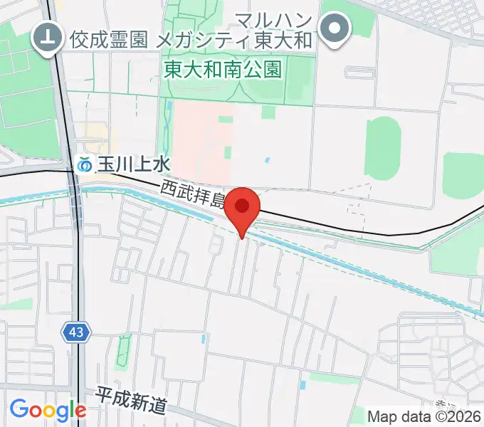 ロバハウスの地図