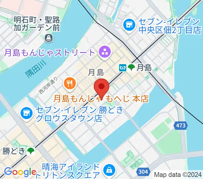 月島社会教育会館の地図