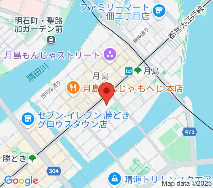 月島社会教育会館の地図
