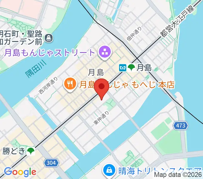 月島社会教育会館の地図